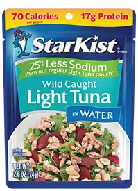 New Light Tuna in Water 25% Less Sodium